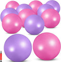 Sotiff 20 Pcs 9 Inch Exercise Pilates Ball Yoga Therapy Ball Pink Purple for Yoga Stability Barre Training Stretching Physical Posture Training Gym