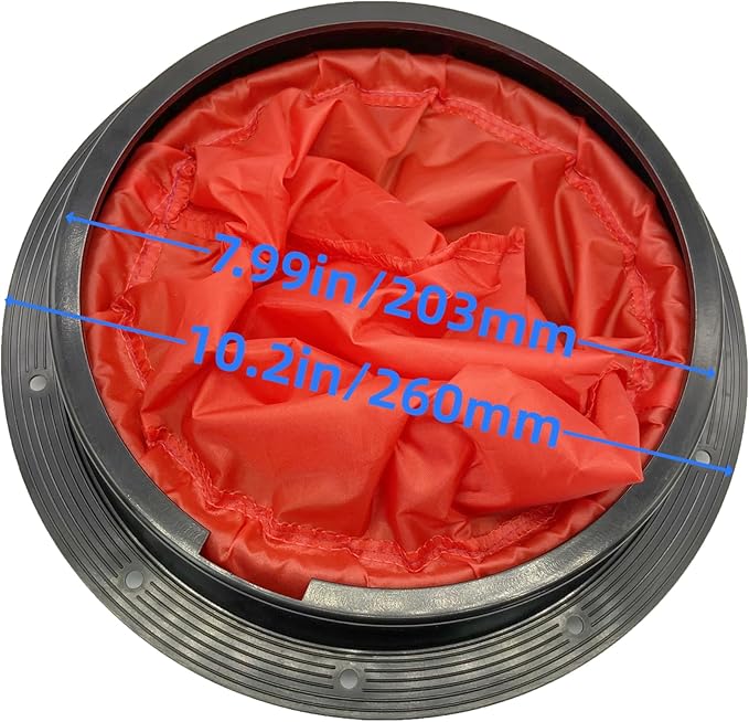 Round/Square Hatch Cover Deck Panel, ABS Sealed Hatch Cover kit with red Waterproof Bag, Suitable for Kayaking