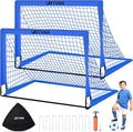 Soccer Goals, Soccer Net for Backyard, 2 Pack 4' x 3' Soccer Goal Training Equipment, Portable Soccer Nets with Soccer Ball and Ball Pump,Goal Net for Sports Training