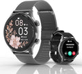 Smart Watch for Women, 1.77" Fitness Tracker with Heart Rate/Sleep/SpO2/Stress Monitor, Fitness Watch for Answer Calls, IP68 Smartwatch for iOS Android, Step Counter Watch, 123+ Sport Modes,2 Bands