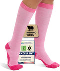 Merino Wool Compression Socks for Women Men, 15-20 mmHg, Soft & Breathable for Travel, Running, Pregnancy