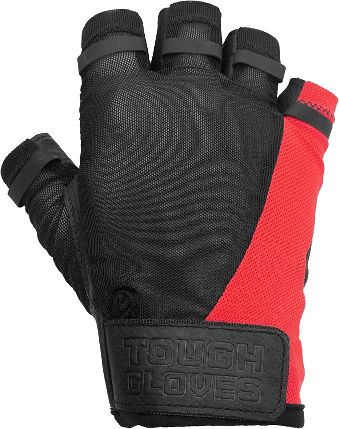Superset Leather Workout Gloves for Weight-Lifting (Padded) Perfect for Gym Training (Breathable) Black / 9 Mens M Womens XL