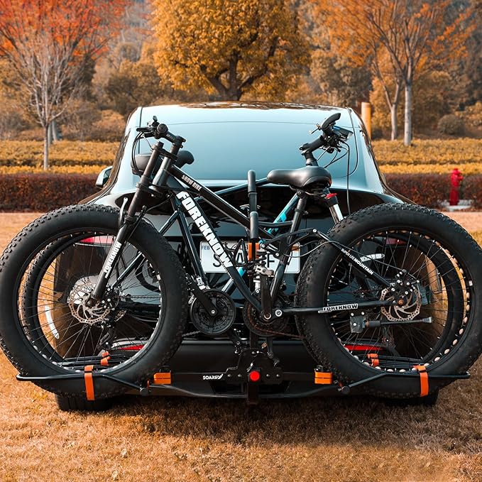 Platform 2 EBike Rack for Car Hitch Bike Rack for SUV RV Trucks Carrier Bicycle Car Racks 2-inch Receiver (Ebike Rack)