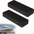 2 Pack Boat Trailer Bunks, Carpeted Bunk Boards, Black Marine Soft Carpet with Full Protection, Boat Trailer Guides for Various Boats, 2" x 4" x 12"