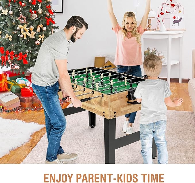 Goplus 10-in-1 Combination Multi Game Table Set, Adult Size Combo Game Table W/Foosball, Table Tennis, Pool, Air Hockey Table, Bowling, Chess, Checkers, Backgammon for Family Game Night