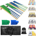 Cornhole Board Set 4FTx2FT Solid Wood Regulation Size Cornhole Set Includes 8 Cornhole Bags for Adults