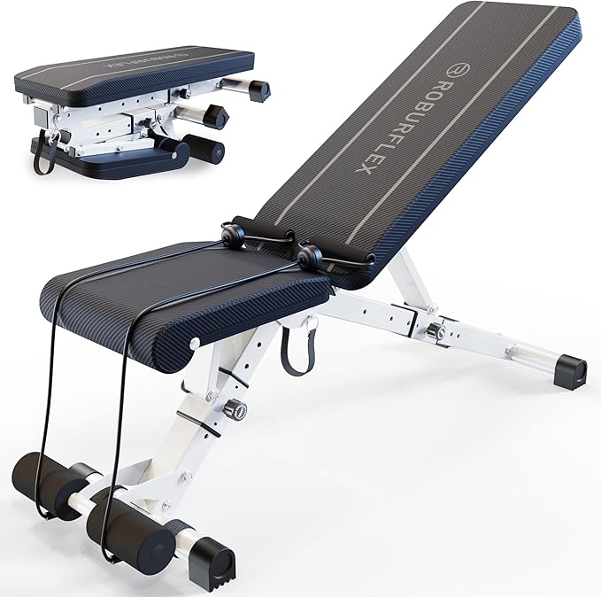 BUNDLE DEAL - Two Adjustable Dumbbells (80LB Black) + Dumbbell Stand + Adjustable Bench (4 items)