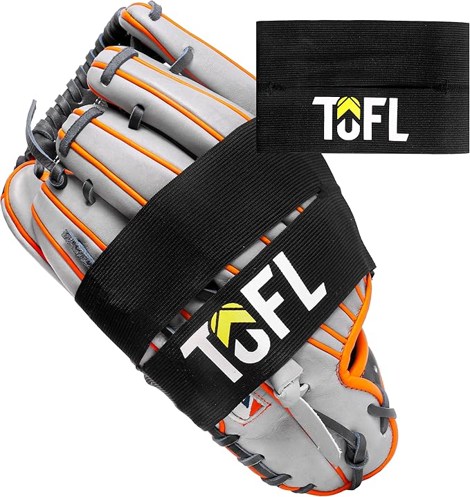 TOFL Baseball Glove Wrap | Premium Elastic Band for Perfect Glove Shape, Break-in & Maintenance | Shape Locker for Men’s & Women’s Softball, Adult & Youth Baseball Mitts, Fits Big & Small Sizes