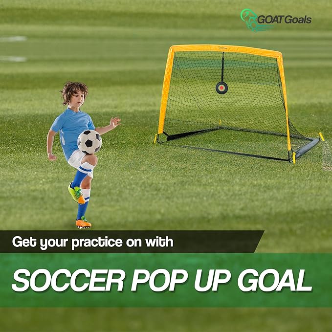 Premium Backyard Soccer Goal Set – Includes Portable Pop-Up Goals, Heavy-Duty Nets, Training Balls, and Full Equipment for Kids and Toddlers – Ideal for Outdoor Play & Skill Development