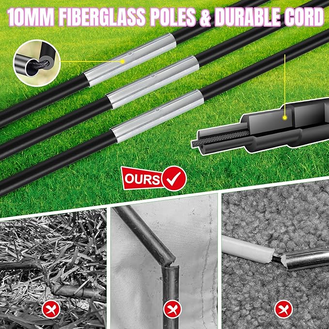 Kids Soccer Goals for Backyard Set, Portable Toddler Soccer Goal 2 of 4x3 ft, 6x4 ft, 7x5 ft, Soccer Training Equipment, Pop Up Soccer Net Kit with Size 4 Soccer Ball, Youth Games, Outdoor Sports Play