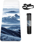 Non Slip Yoga Mat TPE Workout Mat for Men Women, Thick Workout Mat with Carrying Strap, Fitness Mats for Exercise, Yoga, Fitness, Pilates, Floor Workouts (72" x 24" x 6mm)