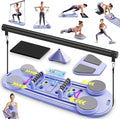 Pilates Board, Pilates Portable Reformer Machine 2025 for Home Workout, 7 in 1 Multifunctional Abdominal Board, Foldable Abs Trainer Machine, Pilates Core Workout Equipment for Women
