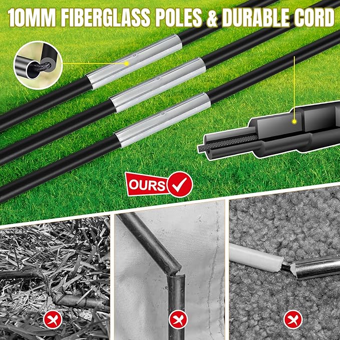 Kids Soccer Goals for Backyard Set, Portable Toddler Soccer Goal 2 of 6x4 ft, 4x3 ft, 7x5 ft, Soccer Training Equipment, Pop Up Soccer Net Kit with Size 4 Soccer Ball, Outdoor Sports Play, Youth Game