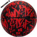 AND1 Fantom Graffiti Rubber Basketball - Streetball for Indoor and Outdoor Use, Deep Channel Construction and Durability