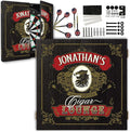 THOUSAND OAKS BARREL CO. | Personalized Dartboard & Cabinet Set with 6 Steel Tip Darts