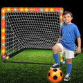 Kids Soccer Goals Set for Backyard - Portable Pop Up Light Soccer Net for Toddler Age 3-5 6-8 8-10 10-12 and Glow in The Dark Ball - Youth Target Soccer Games Sports Gift for Outdoor, 4 x3Ft
