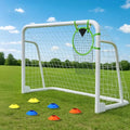 NAIZEA Soccer Goal - 12x6FT/16x7FT/10x6FT/8x6FT/6x4FT Soccer Goals for Backyard - Metal Soccer Goals for Youth Adult - Multiple Sizes Colors - Perfect for Games Indoor Outdoor Practice