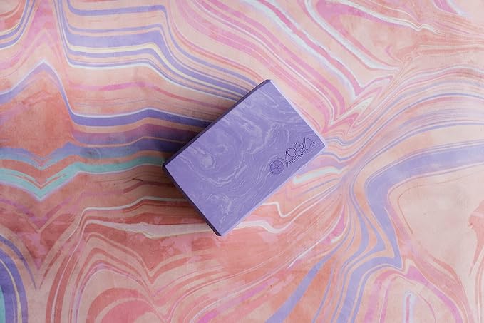 YOGA DESIGN LAB | THE BLOCK | Premium, Colorful, Eco Yoga Block | Printed Non Slip Grip Designed to Improve Your Practice | Travel Friendly