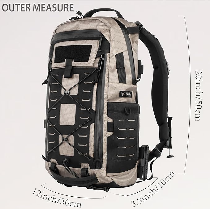 Lii gear New Octopus 2 Uhmwpe Tactical Backpacks X-Pac Leisure Waterproof Outdoor Commuting Travel Hiking Backpacks
