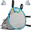 Soccer Goals & Soccer Backstop Net with Rebounder - All-in-One Backyard Net - Sports & Outdoors Soccer Goal for Volley, Passing, Solo Training