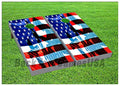 American Flag Series - Premium Cornhole Boards - Includes 2 Regulation Size 4' x 2' Cornhole Boards, and a Set of 8 Double Stitched Cornhole Bags