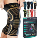 Modvel 2 Pack Knee Brace for Women & Men - Workout Knees Compression Sleeve for Knee Pain Relief Joint Support for ACL, Arthritis, Meniscus Tear Knees Brace for Sports, Rodilleras para Gym Fitness