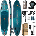 InnoExpo 11' Inflatable Stand Up Paddle Boards with Premium Accessories, Wide Stable SUP Paddle Board Design, Non-Slip Comfort Deck for Youth & Adults