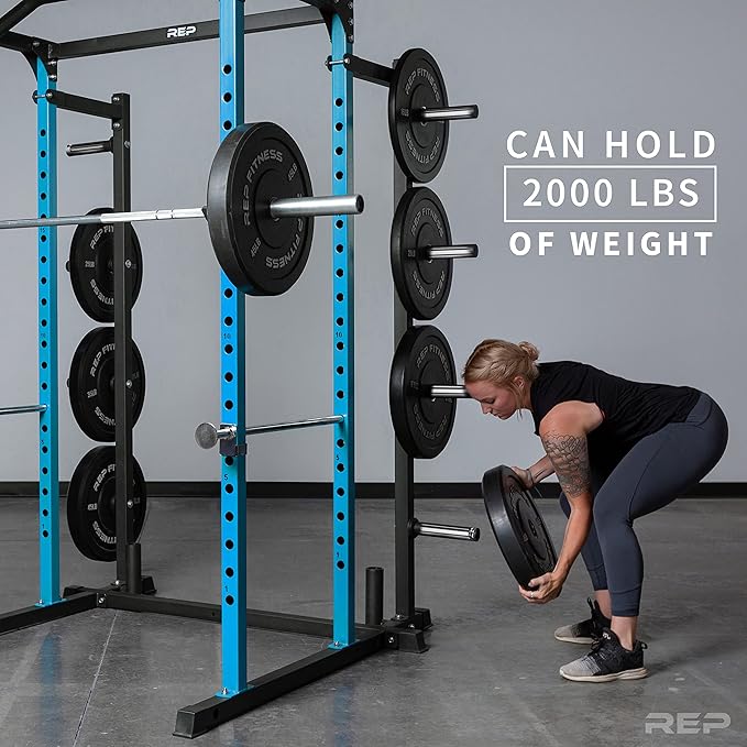 REP Fitness PR-1100 Power Rack - 700 lbs Rated Lifting Cage for Weight Training