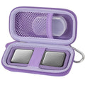 Heart Rate Monitor Case for AliveCor for KardiaMobile 6L / 6L Max 1L Personal EKG Monitor Storage Holder Fits for Cardiac Mobile Portable Heart Rate Monitor Bag Organizer (Pill Box Included) Purple