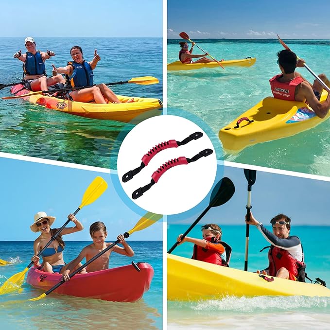 4 Pack Kayak Carry Handles for Ocean Perception Water Outdoor Sport Canoe Boat Kayak with Screws