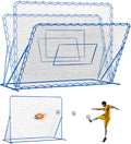 Dual-Mode Soccer Goal Net & Soccer Rebounder Net,Premium Durability for Intense Shooting Training,Quick-Switch Angle Soccer Training for Control,Passing Practice,Soccer Gifts for Kids Teen Adult