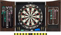 Viper by GLD Products Vault Deluxe Dartboard Cabinet with Shot King Sisal Dartboard and Illumiscore Scoreboard, Wood