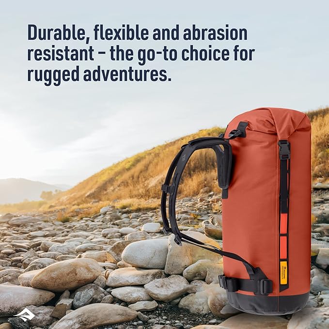 Sea to Summit Big River Dry Backpack with Adjustable Harness, 50 Liter, Jet Black