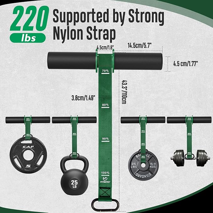 FitBeast Forearm Strengthener & Wrist Roller - Forearm Strength Trainer with Thickened Anti-Slip Grip Handles&Adjustable Strap, Perfect for Forearm Exercising, Boosting Grip Strength, Muscle Building