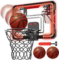 Mini Basketball Hoops - Indoor Over The Door Mini Hoop with Scoreboard & Ball Sets, Perfect Game Accessory for Teens and Adults Bedroom + Office, Basketball Hoop Toys for 8 9 10 11 12 Boys Girls
