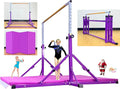 MARFULA Gymnastic Bar for Kid and Teenage Ages 3-25, 5 FT / 8 FT Base Length, 4 FT Width 5 FT Height, Gymnastic Kip Bar Horizontal Bar for Gymnast, Gymnastic Training Equipment for Home and Club Use