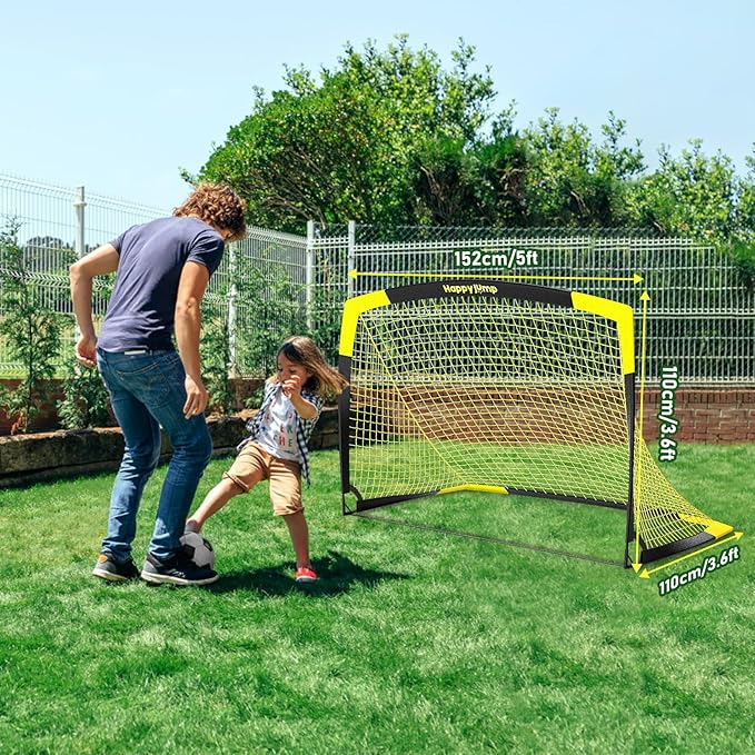 Soccer Goal Pop Up Foldable Soccer Net for Backyard 7x5FT,5x3.6FT,4x3FT,3x2.2FT