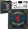 THOUSAND OAKS BARREL CO. | Personalized Dartboard & Cabinet Set with 6 Steel Tip Darts