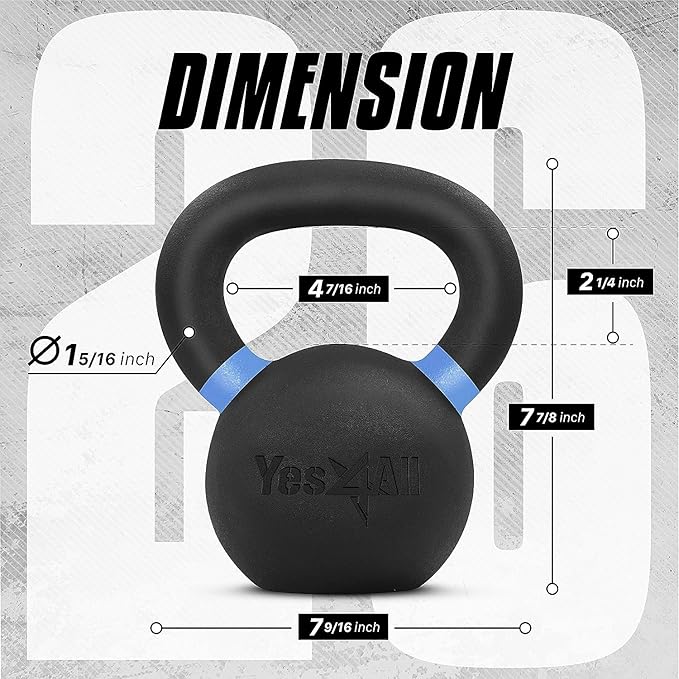 Yes4All Cast Iron Kettlebell