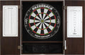 Viper by GLD Products Metropolitan Solid Wood Cabinet & Sisal/Bristle Dartboard Play-Ready Bundle