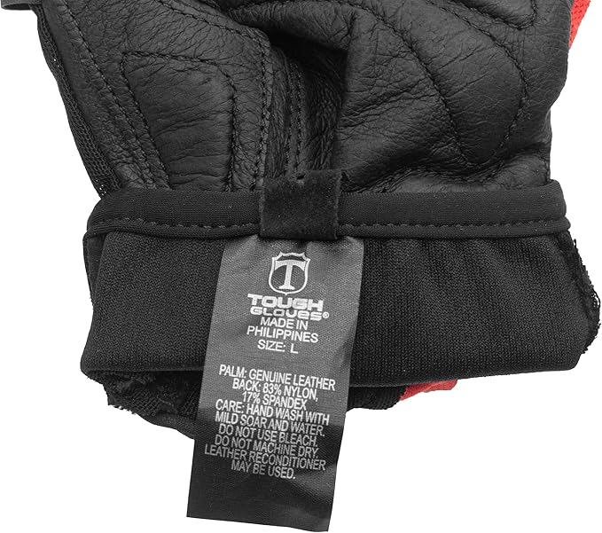 Superset Leather Workout Gloves for Weight-Lifting (Padded) Perfect for Gym Training (Breathable) Black /Size : 12 Mens 2XL