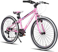 JOYSTAR Lubbock 20 24 Inch Kids Bike for Boys & Girls Ages 7-12 Years Hardtail Mountain Bike for Kids with 1-Speed/7-Speed Drivetrain, White Wall Knobby Tires, Kids' Bicycle