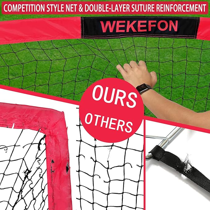 Soccer Goal 5' x 3.1' Portable Soccer Net with Carry Bag for Backyard Games and Training for Kids and Youth Soccer Practice, 1 Pack