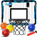 Doloowee Basketball Hoop Indoor for Kids, Mini Basketball Hoop with 4 Balls, Basketball Toys for 3 4 5 6 7 8 9 10 11 12 Year Old Boys