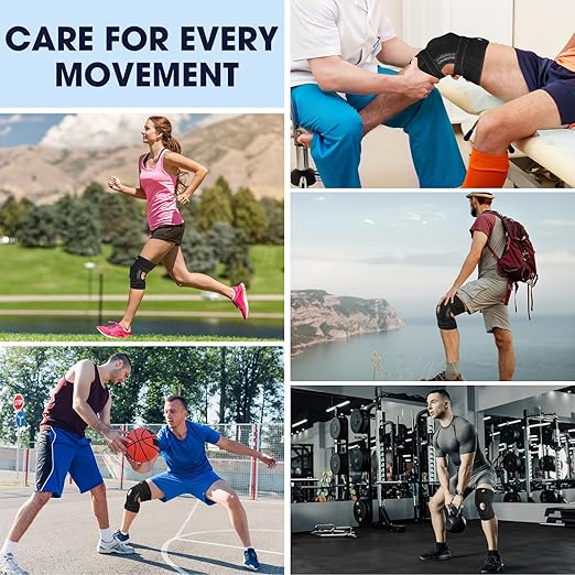 NEENCA ELITE Knee Brace for Men & Women - Open-Back Knee Support with Side Stabilizers & Patella Support for Meniscus Tear, Arthritis Pain, Injury Recovery, Running, Sports (Black, Medium)