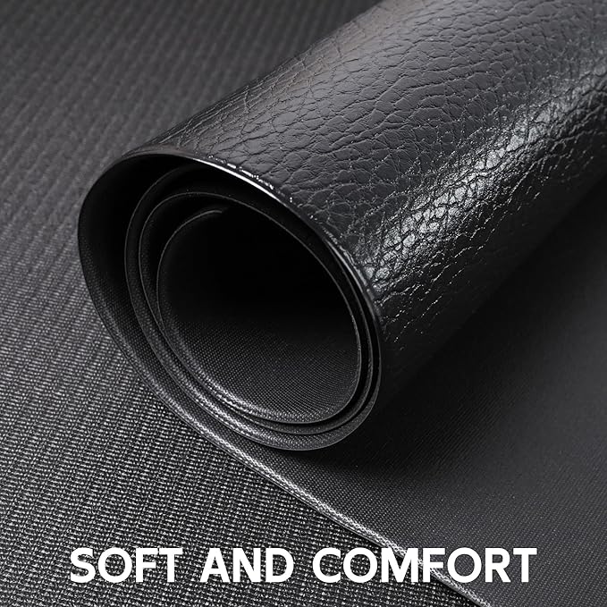 Treadmill Mat, Bike Trainer Mat for Stationary Spin Bike, 60" x 36" Non Slip Exercise Equipment Mat for Bike, Treadmill, Elliptical, Yoga - Workout Floor Protector for Carpet Or Hardwood