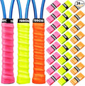 Jerify 24 Pieces Tennis Racket Grip Tape, Precut Badminton Racket Overgrips Tape with Velvety Comfort for Anti Slip and Absorbent Grip