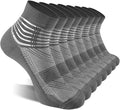 IRAMY Compression Ankle Support Socks Coolmax Wicking Cushioned Athletic Plantar Fasciitis Relief Men Women 2/3/6 Pairs