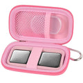 Heart Rate Monitor Case for AliveCor for KardiaMobile 6L / 6L Max 1L Personal EKG Monitor Storage Holder Fits for Cardiac Mobile Portable Heart Rate Monitor Bag Organizer (Pill Box Included) Pink