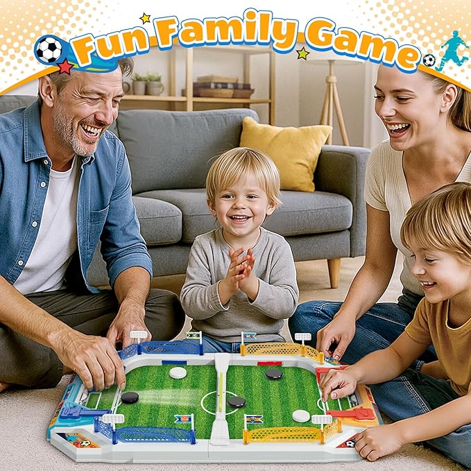 SpringFlower Mini Foosball Table Game for Kids, Soccer Board Game Gifts for 4 5 6 7 8-12 Year Old Boys, Toys for Age 4-6 5-7 8-12, Birthday Soccer Gifts Toy for Boys Girls